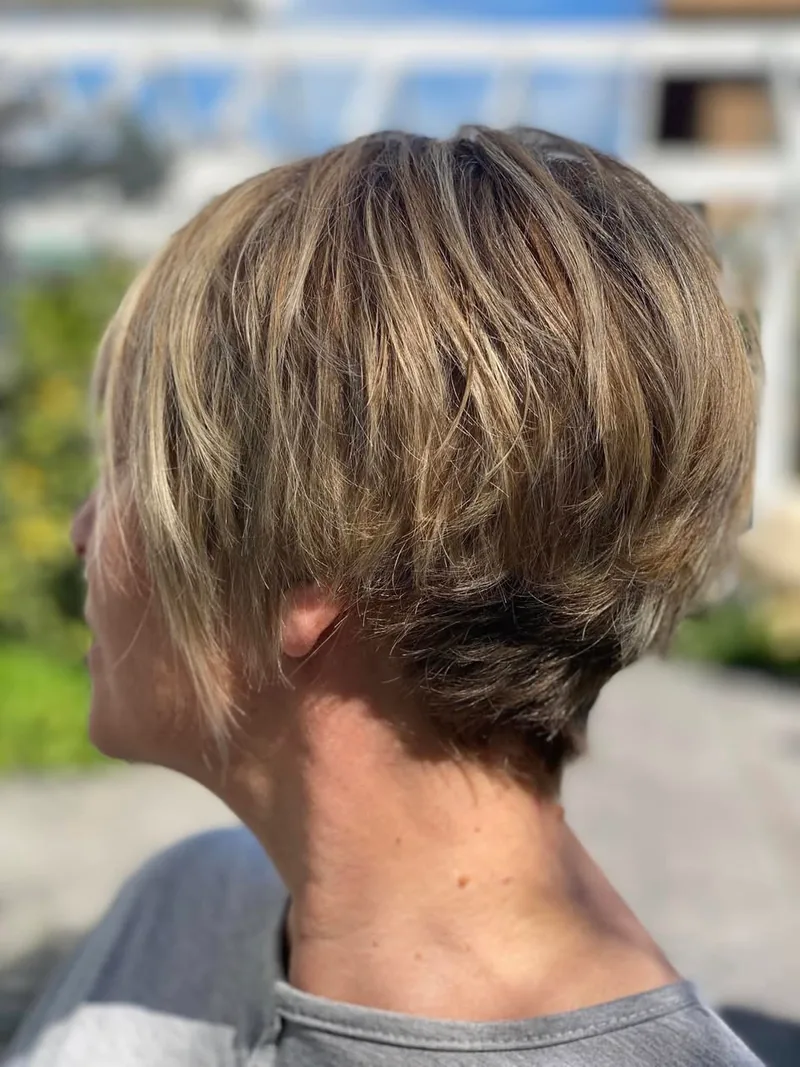 Blonde bob with highlights by Carolyn — Babalon for Hair, Redcliffs