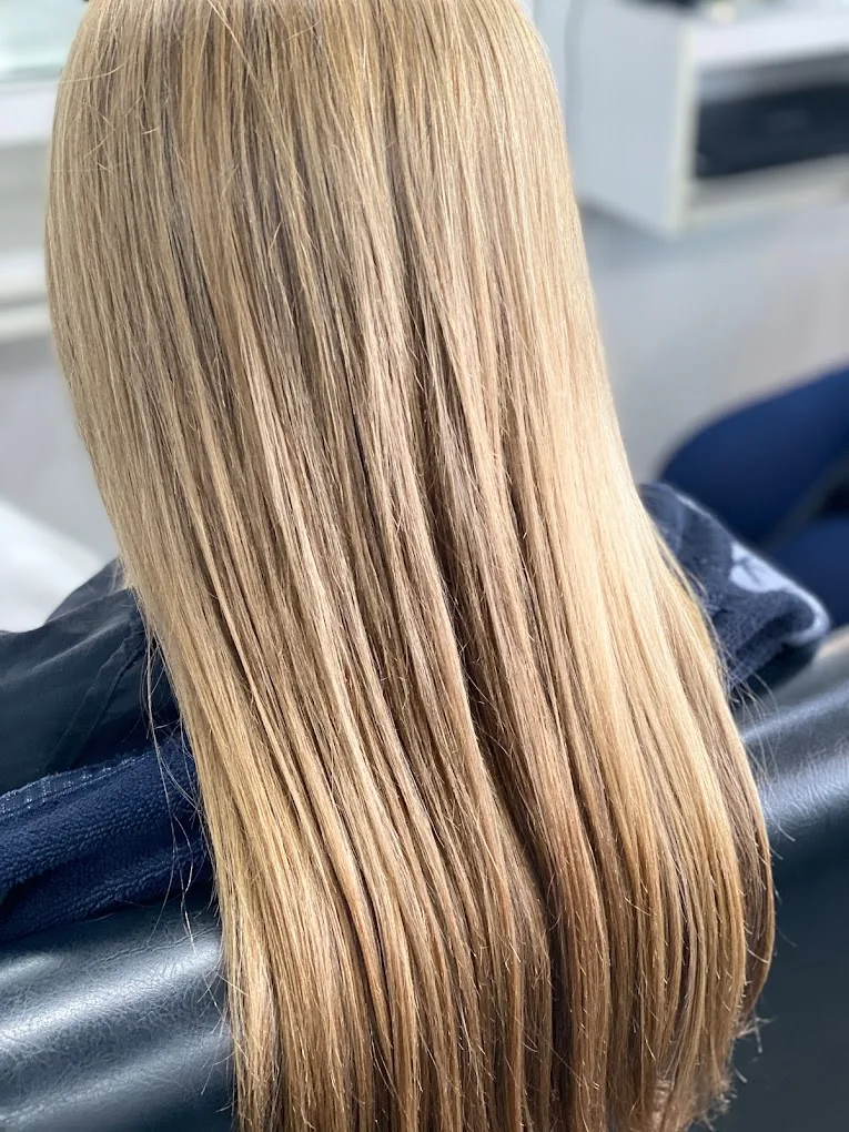 Blonde straight finish — Babalon for Hair, Christchurch