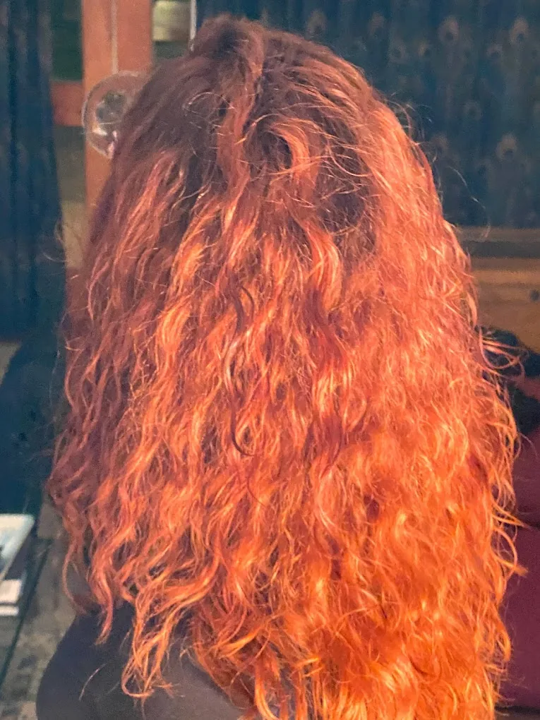 Copper red curls — Babalon for Hair, Christchurch